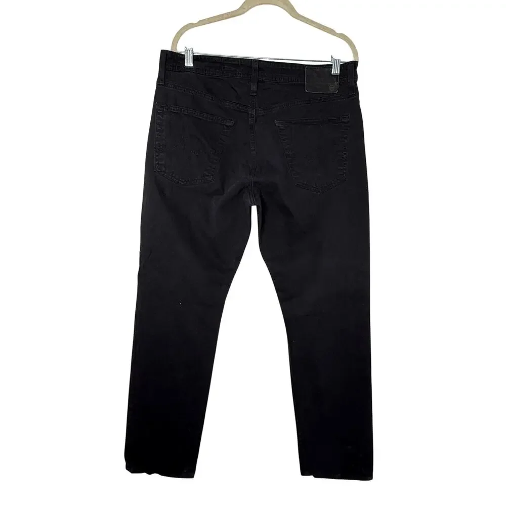 AG Adriano Goldschmied The Graduate Black Tailored Straight Pants 34x32